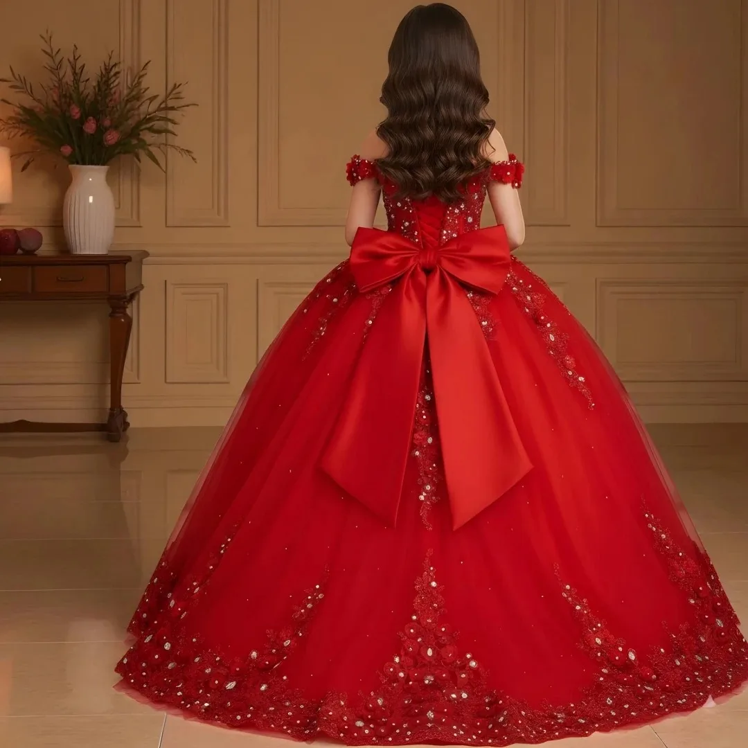 customized-wedding-birthday-prom-party-red-flower-girl-dress-tulle-floral-appliques-with-bow-for-evening-banquet-princess-gown
