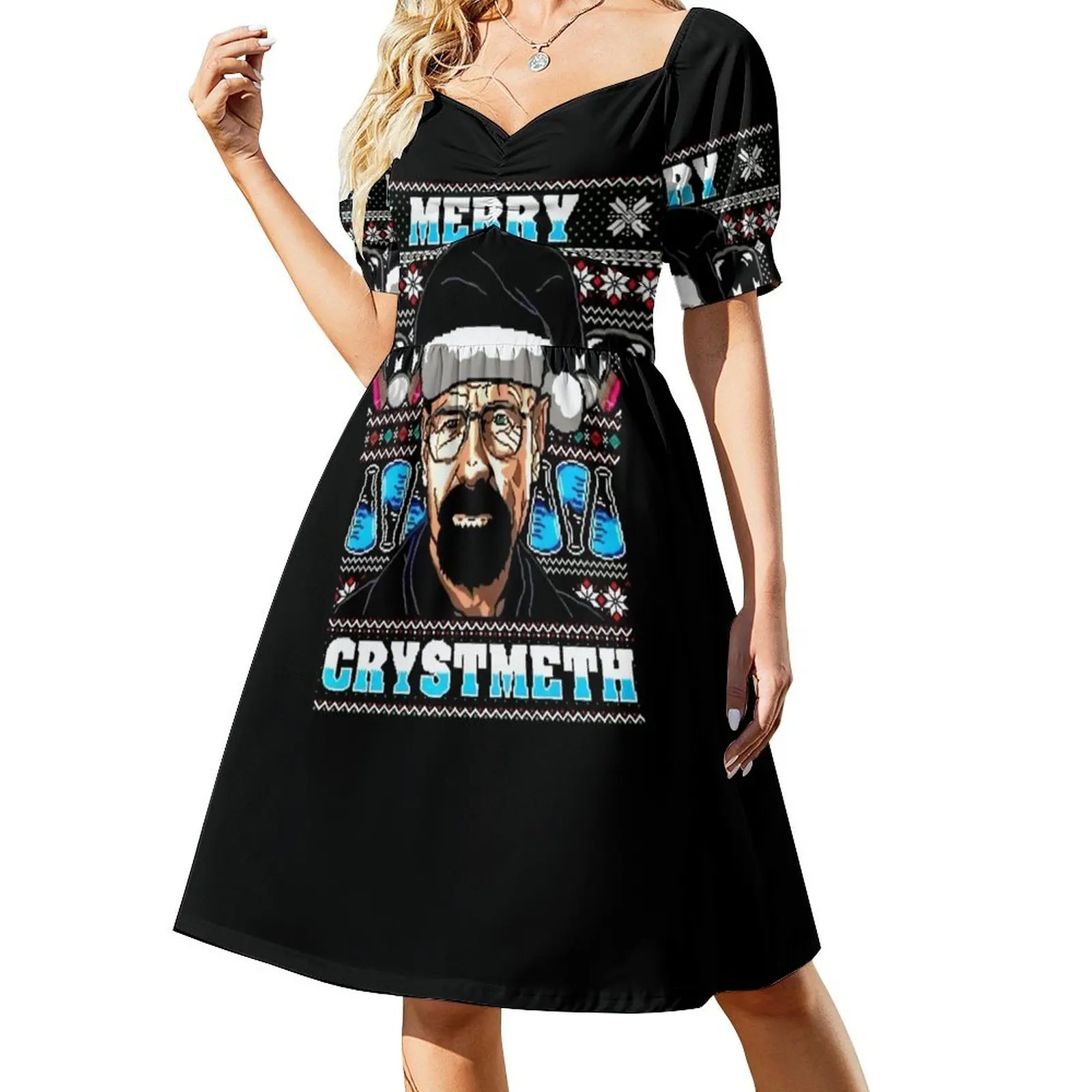 

breaking bad christmas ugly Short-Sleeved Dress ceremony dresses summer dress