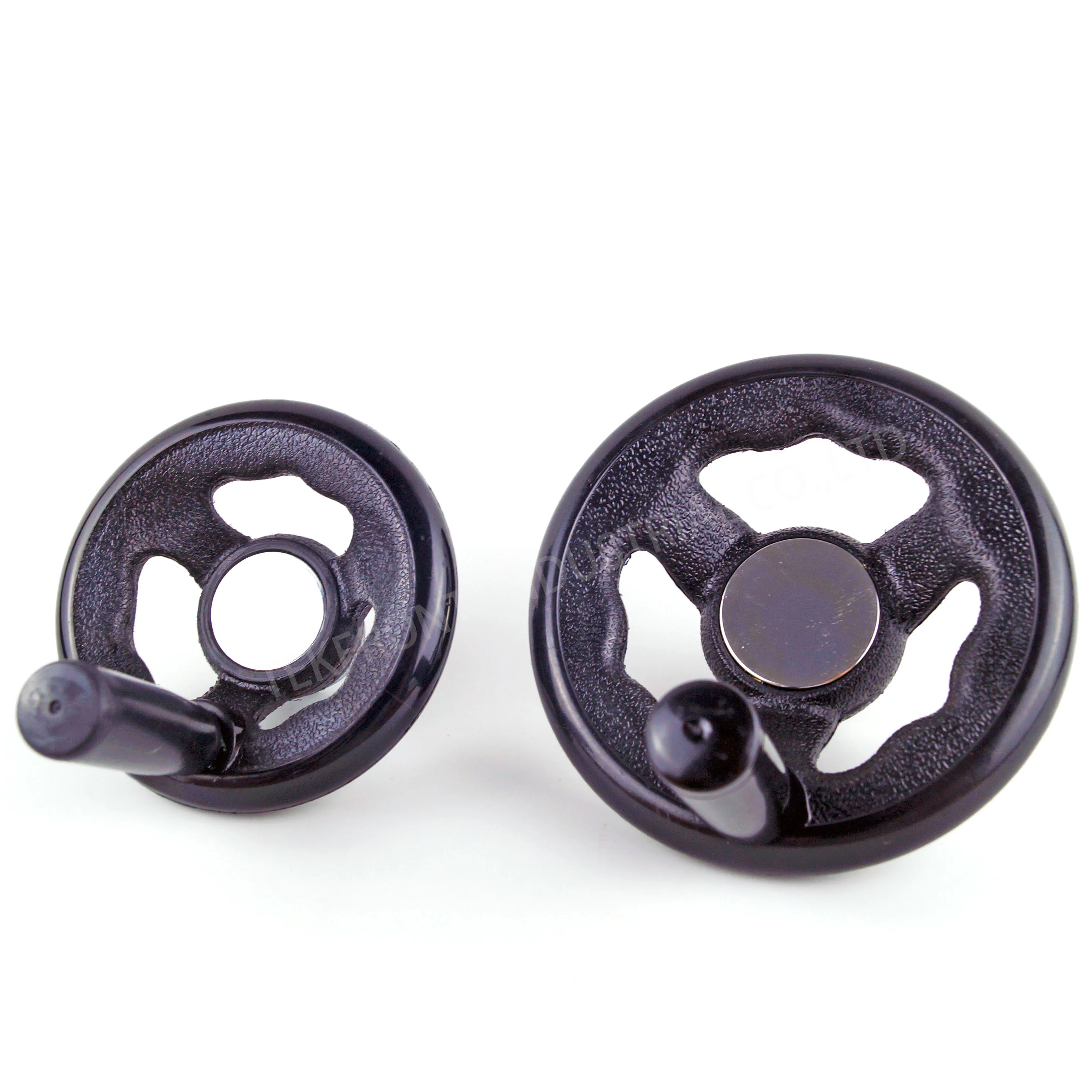 1PCS Free Shipping 10mm 12mm boreX100mm 80mm Reinforced Nylon handwheel with take away handle