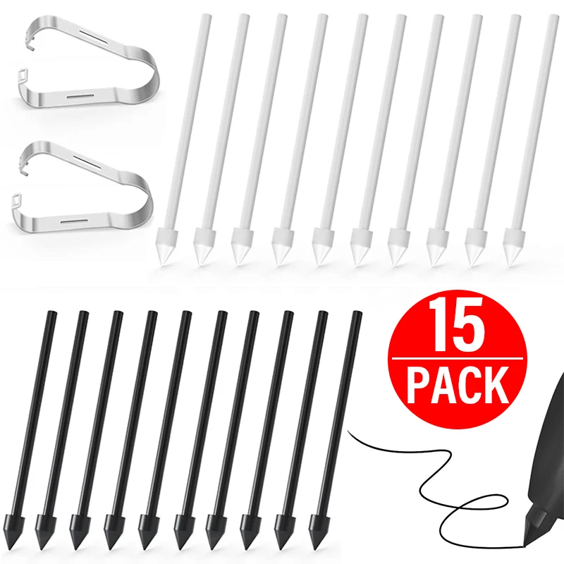 

Metal Replacement Pencil Nibs For Samsung Galaxy Tab S7 S8 S9+ S23 Note20 Wear Resistant Titanium Alloy Touch Stylus S Pen Tips