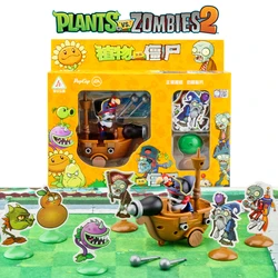 Plants Vs Zombies 2 Pirate Ship Zombies Toy Set Pull Back Car Action Figures Battle Game Model Game Character Teenagers Toy Gift