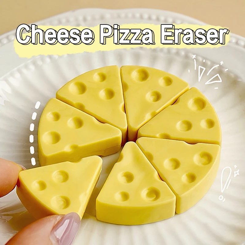 Penghapus Keju Simulasi Lembut Perlengkapan Sekolah Bersih Bebas Kotoran Alat Tulis Kantor Penghapus Karet Untuk Anak-Anak Hadiah