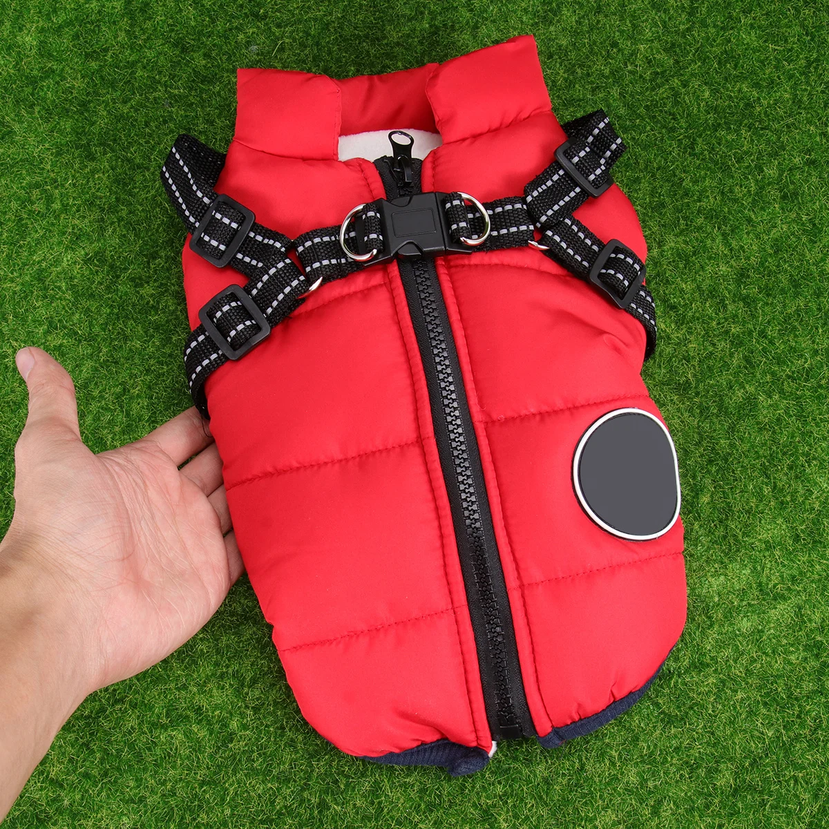 

Pet Cotton Dog Vest Red Size Xl Fashion Warm Winter Waistcoat Pet Winter Clothes for Special Occasions Enjoy Photography