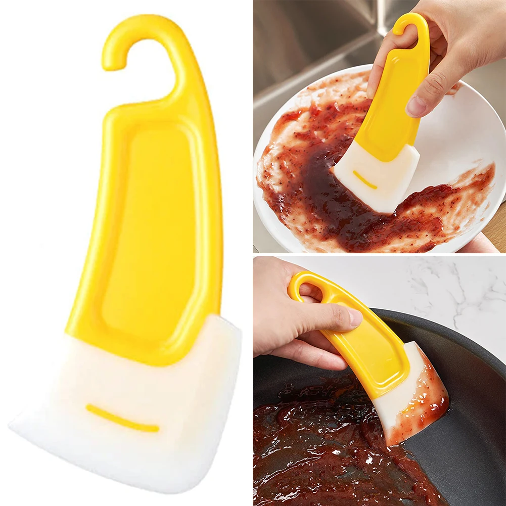 Silicone Bowl Scraper Easy To Clean Cleaning Scraper Dish Cleaning Scraping Spatula Kitchen Accessories for Baking and Cleaning