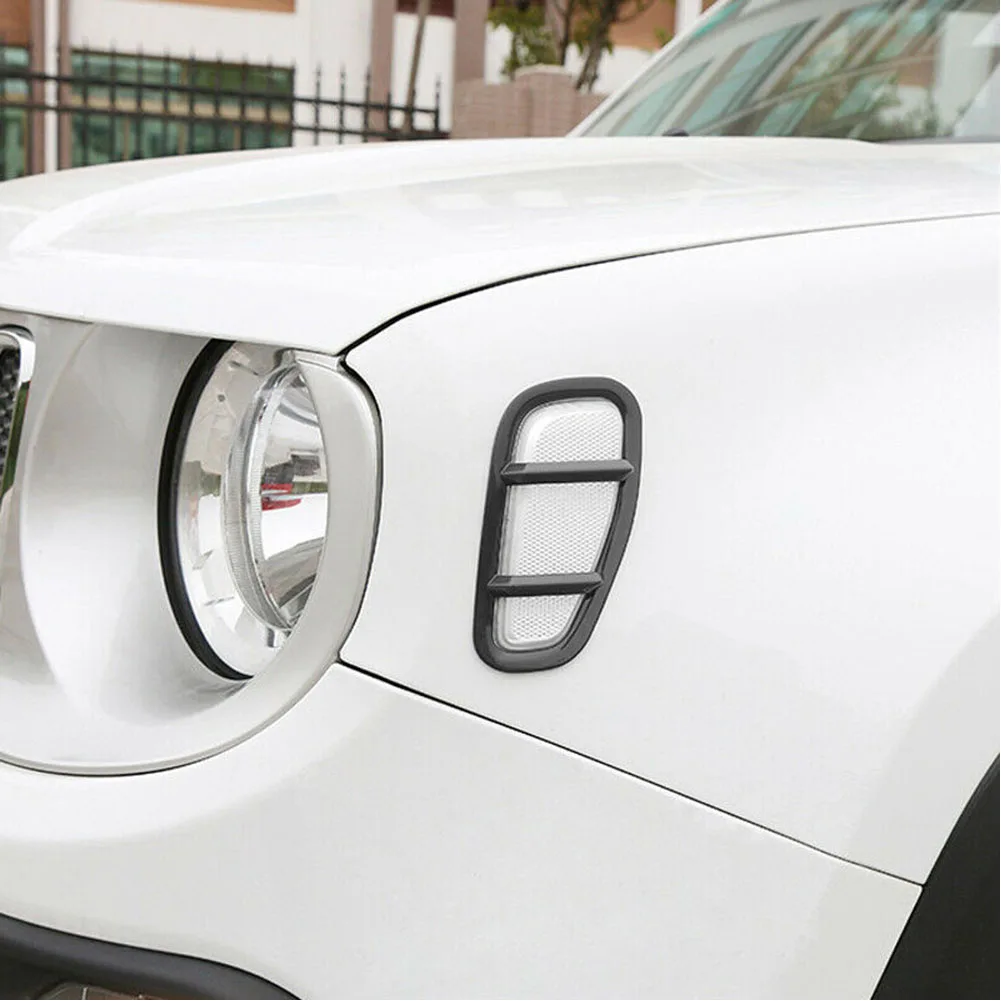 

2 шт. крышки боковых фонарей, совместимые с Jeep для RENEGADE 2015 2019, запасные части для стайлинга автомобилей из АБС-пластика