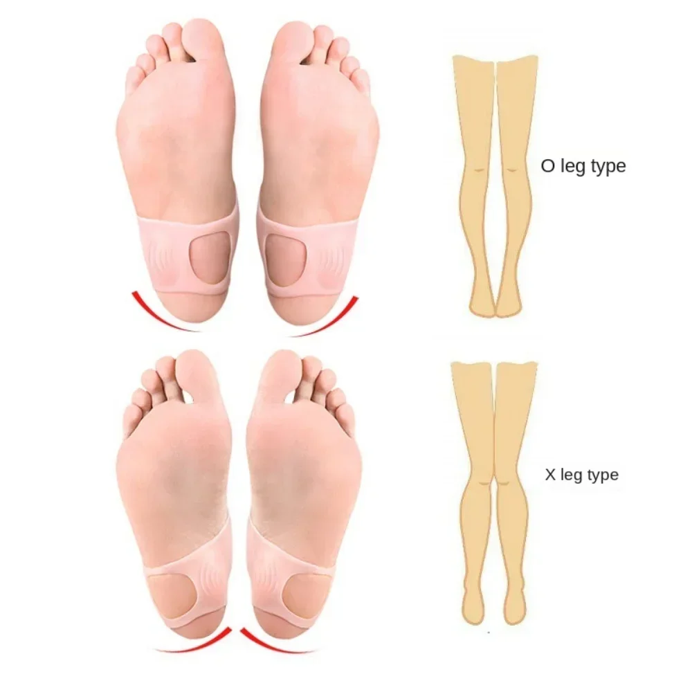 Silicone Arch Support Orthopedic Insoles Foot Pads for Plantar Fasciitis Foot Valgus Varus Corrector Pain Relief Foot Care Tool