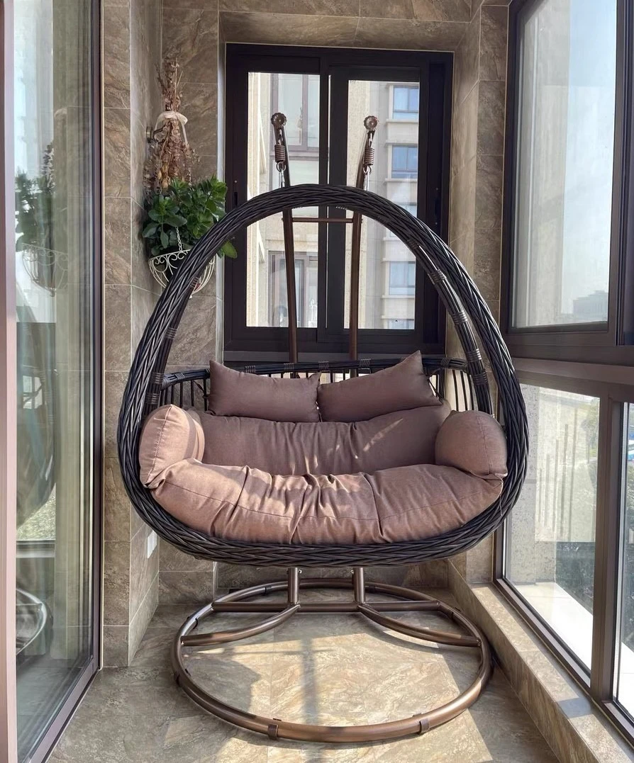 

Hanging Basket Rattan Chair Rocking Chair Balcony Swing Cradle Courtyard Double Hanging Chair Indoor Hammock Household