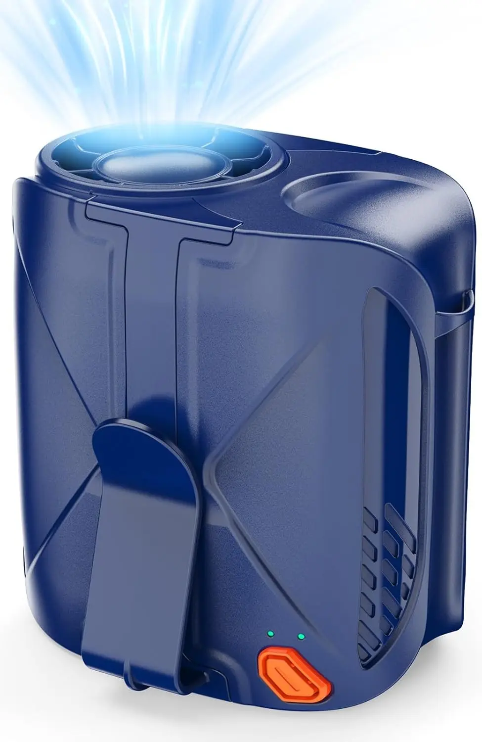 

6-Speed 14000RPM Portable Waist Fan, 6000mAh Rechargeable, Clip-On, 31H Work Time, Wearable for Outdoor Jobsite (Blue)