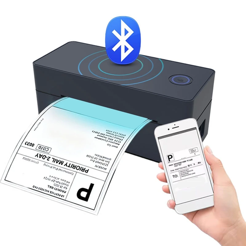 Wireless Bluetooth Thermal Shipping Label Printer 4x6 Support for Android IOS - Shipping Label Printer US [To&On-e]