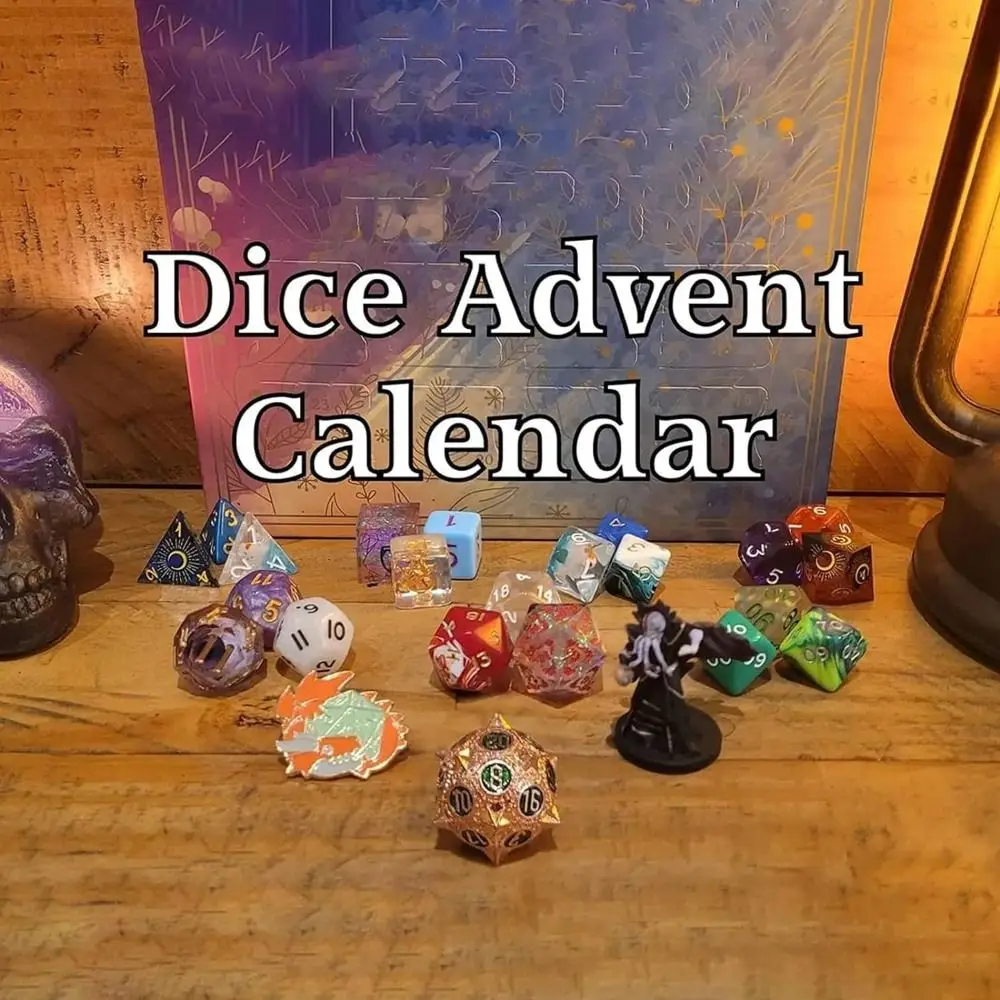 

Fashion Resin Dice Advent Calendar Attractive Christmas Advent Calendar 24 Days Dice Set
