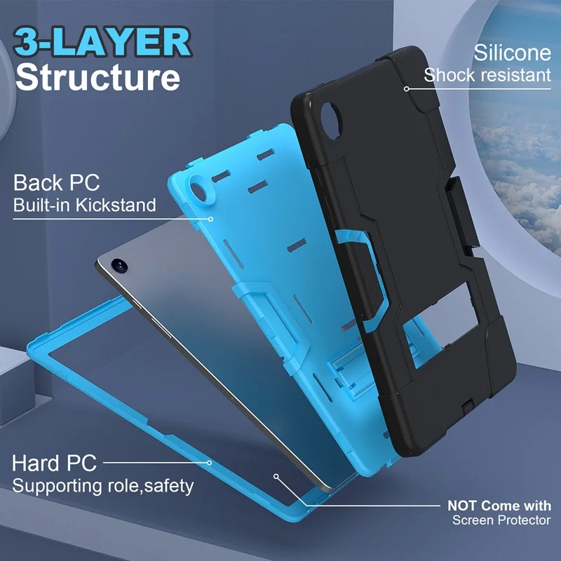 Heavy Duty Case for Samsung Galaxy Tab S9 S10 FE PLUS 12.4 Llite 10.9 with Stand Kickstand Shockproof Cover A11 A9 + Plus 11 8.7