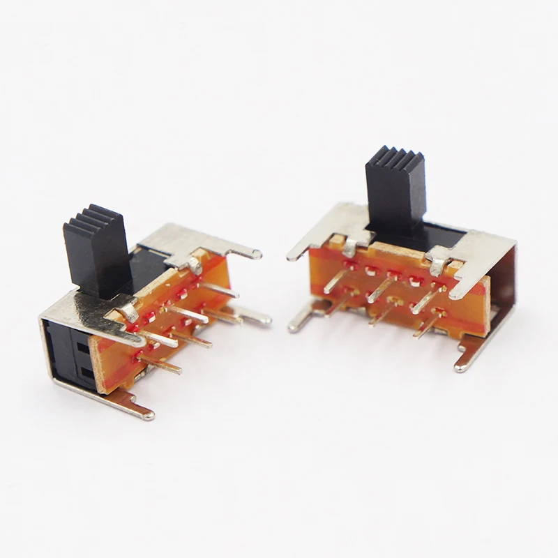 20pcs SK22H03 Toggle Switch Mini Side Slide Switches Accessories Vertical Right Angle Interruptor 6pin feet SK-22H03 SK22H05