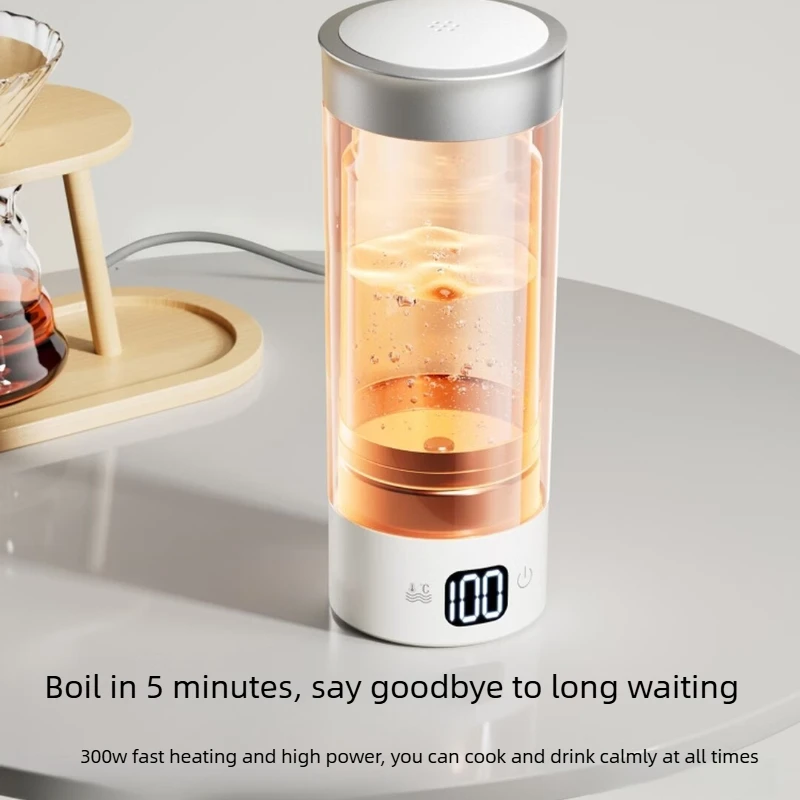 Portable Vacuum Insulated Electric Kettle 316 Stainless Steel Temperature Control Heating Cup for Baby Formula Travel 휴대용 전기 주전자