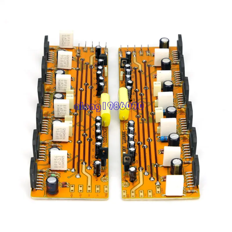 

GZLOZONE One Pair Assembeld LM3886 Amp Board Base on JEFF Rowland Amp 360W+360W L11-4