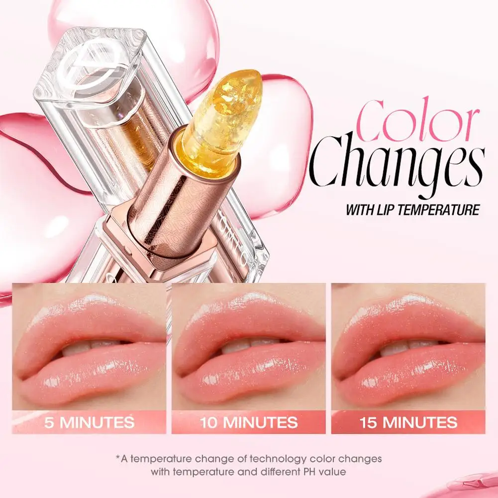 Rossetto che cambia colore Non appiccicoso Idratante Lucido Shine Balsamo per labbra Cambia colore Transferproof Lucidalabbra 3 in 1 Trucco 2025