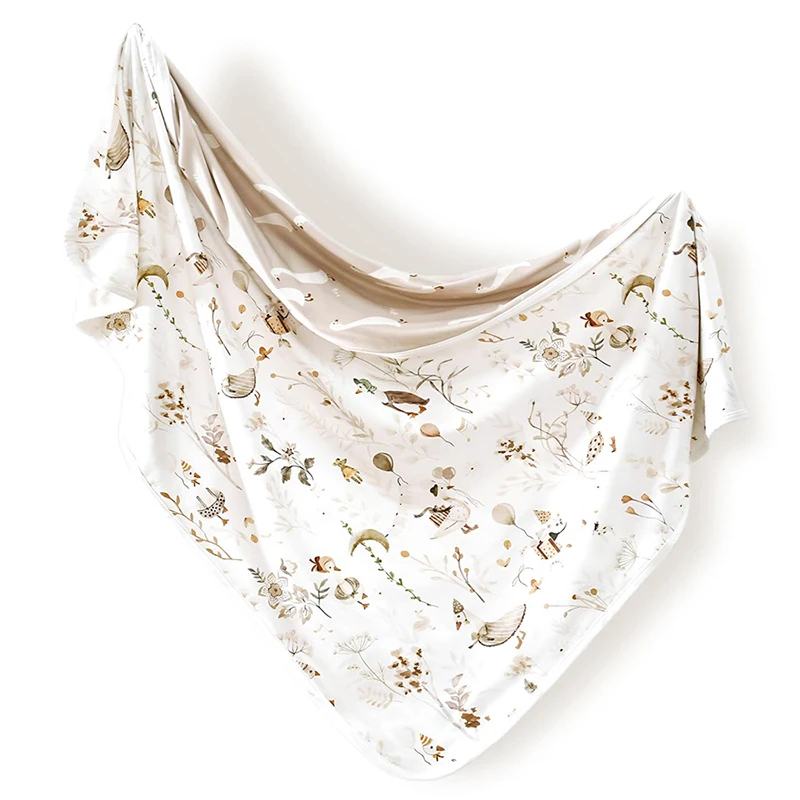 بطانيات أطفال بطانية قماط فائقة النعومة للفتيات والفتيان بطانيات استقبال مزدوجة الطبقات قابلة للعكس 39 × 30 بوصة