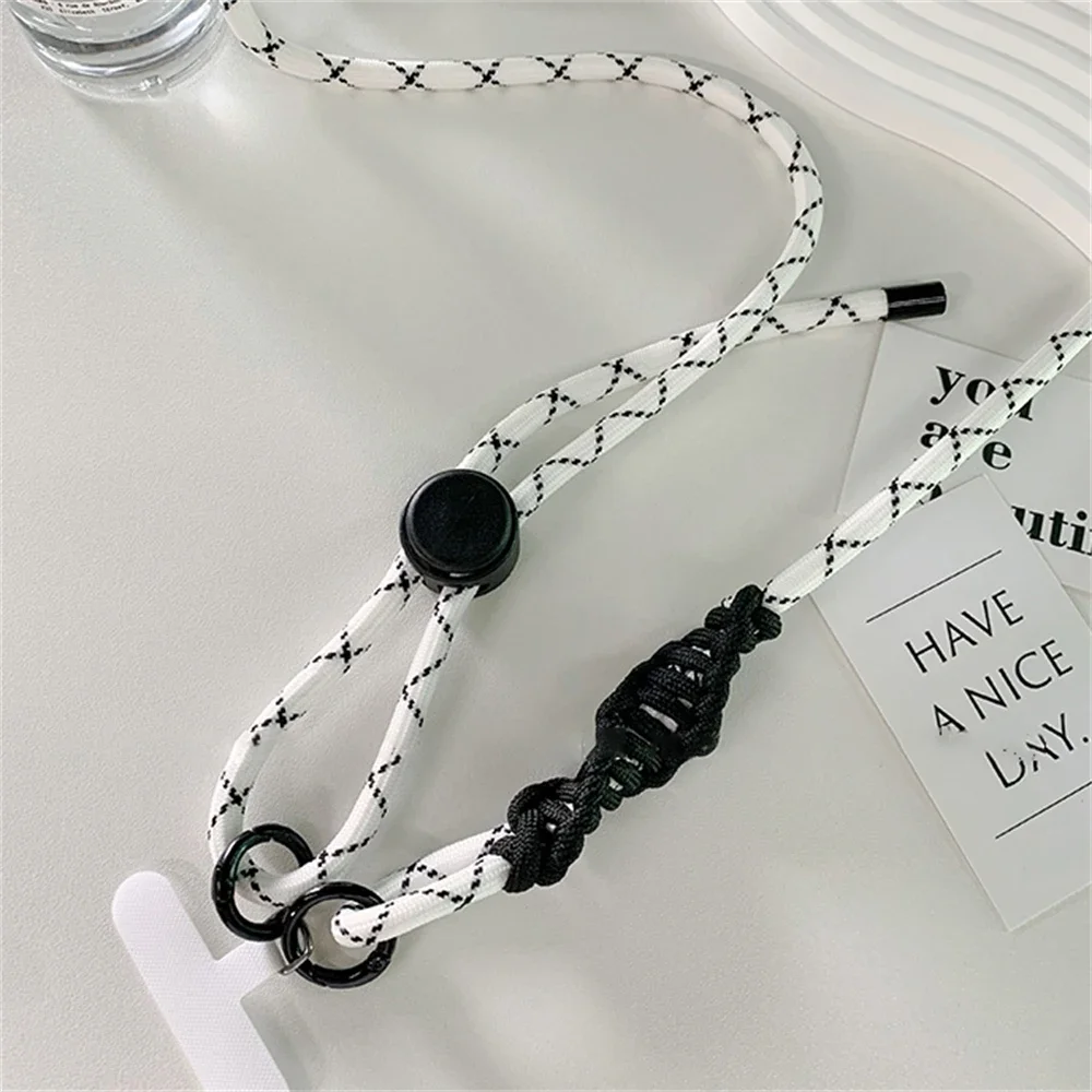 Cute Phone Lanyard Adjustable Diameter Outdoor Universal Case Crossbody Shoulder Card Neck Cord Clip Hang Anti-lost Wrist Strap