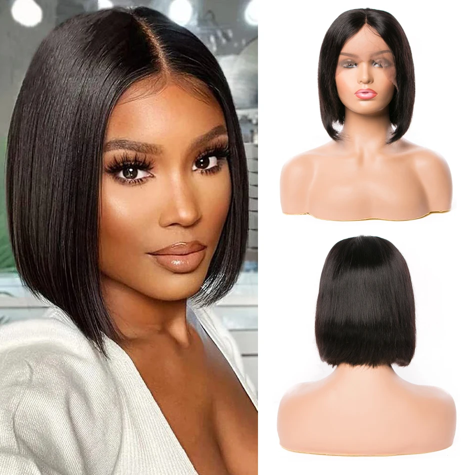 

Straight Bob wig 13x4 HD Transparent lace front human hair wigs Brazilian Hair Glueless 13x6 lace Frontal Remy Human hair Wig