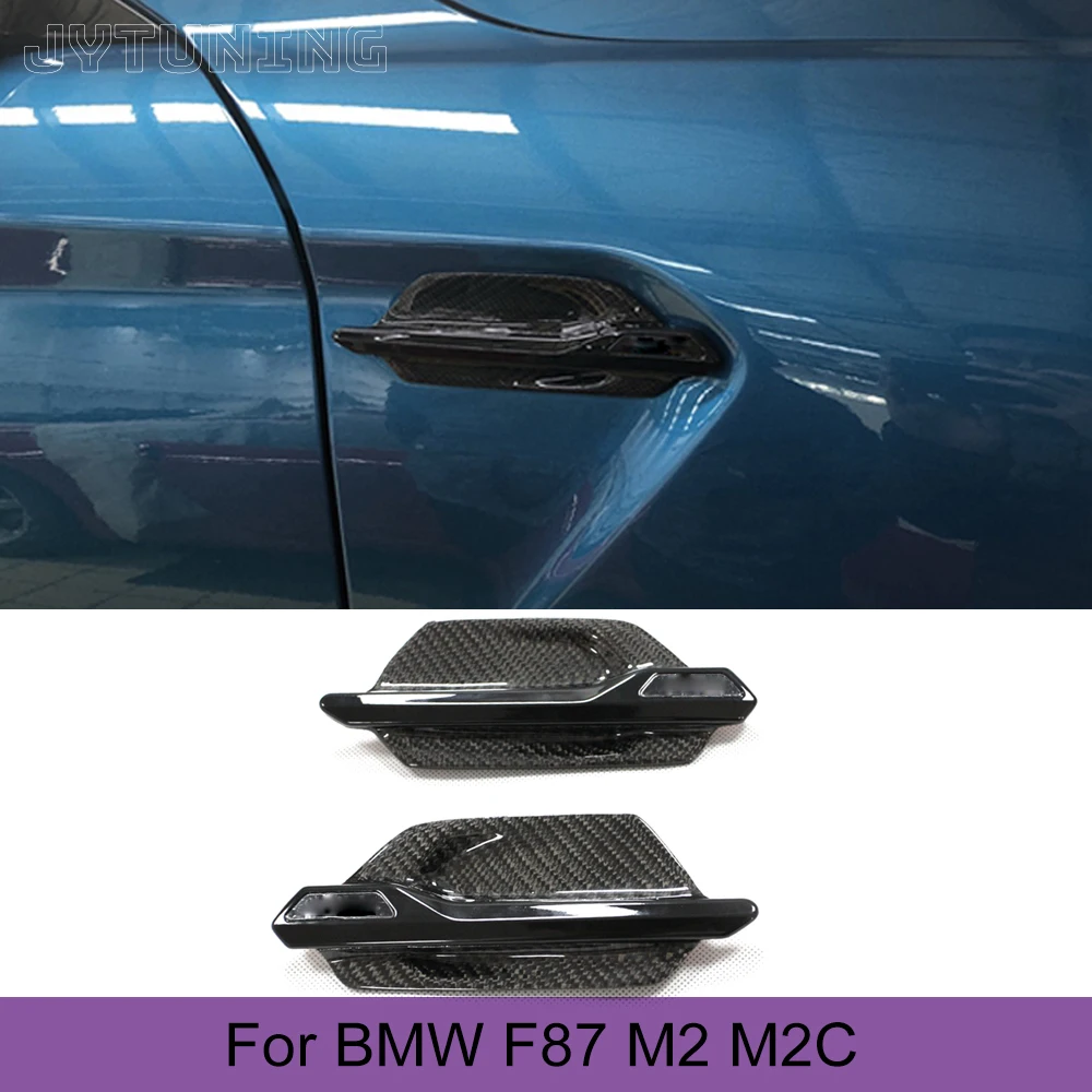 

Carbon Fiber Racing Fender Air Intake Flow Vents Trims for BMW 2 Series F87 M2 M2C Base Coupe 2 Door 2016 - 2020