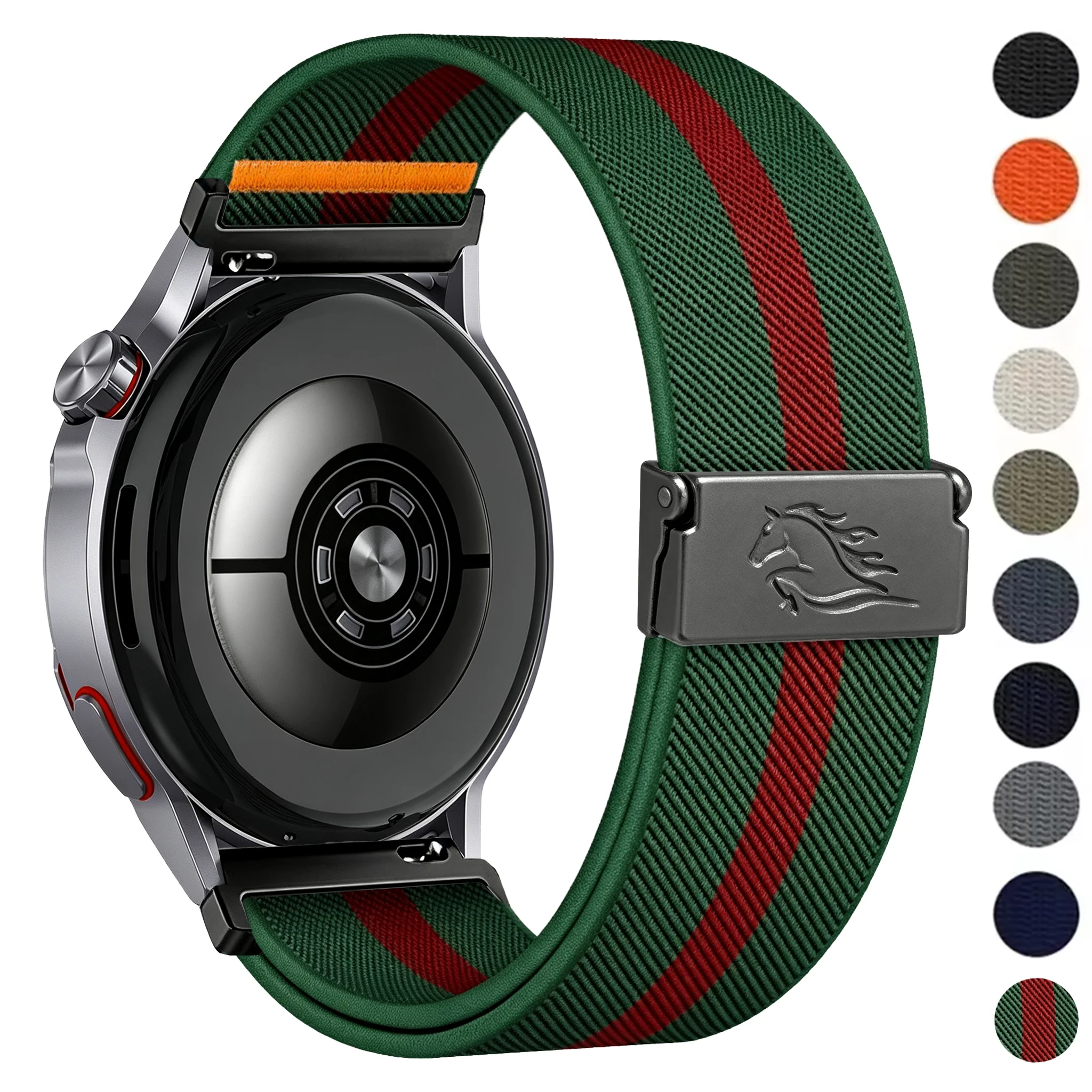 18/20/22mm Nylon Strap for Samsung Galaxy Watch 7 6 5 4 40/44mm 6 Classic 43/47mm Bracelet for Huawei Watch GT 6 5 Pro 46mm Band