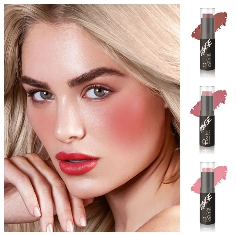 Fashion Blusher Stick Cream Blush Stick Eyes Make Up Cheek Tint Rouge Multi-function Beauty Face Blusher Cosmetics Girls