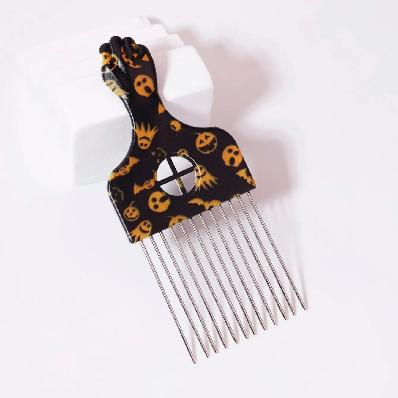 

1 шт., африканская металлическая расческа для волос, подходит для подъема и укладки вьющихся волос, расческа для укладки волос, специально для париков из натуральных волос