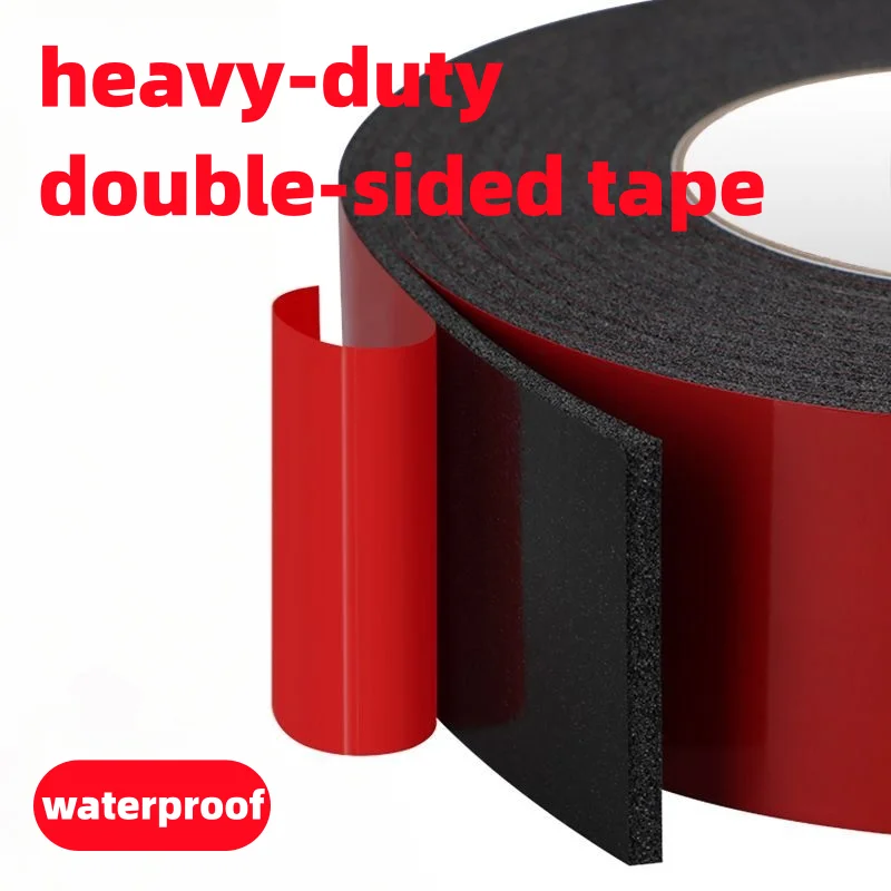 

Red Film, Black Double-Sided Tape, Strong Foam Tape, High Viscosity, Waterproof, Heavy-Duty Strong Fixing Tape