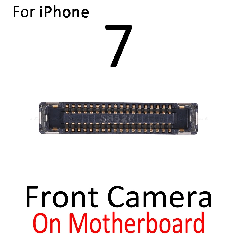 2pcs Front Facing Rear Back Camera FPC Connector Port For iPhone 8 7 Plus On Mainboard Flex Cable Repair Parts