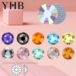 YHB 101-127 yüksek kalite kristal Cristales düzeltme Glitter cam Flatback Rhinestones çanta ayakkabı konfeksiyon telefon için DIY tırnak sanat