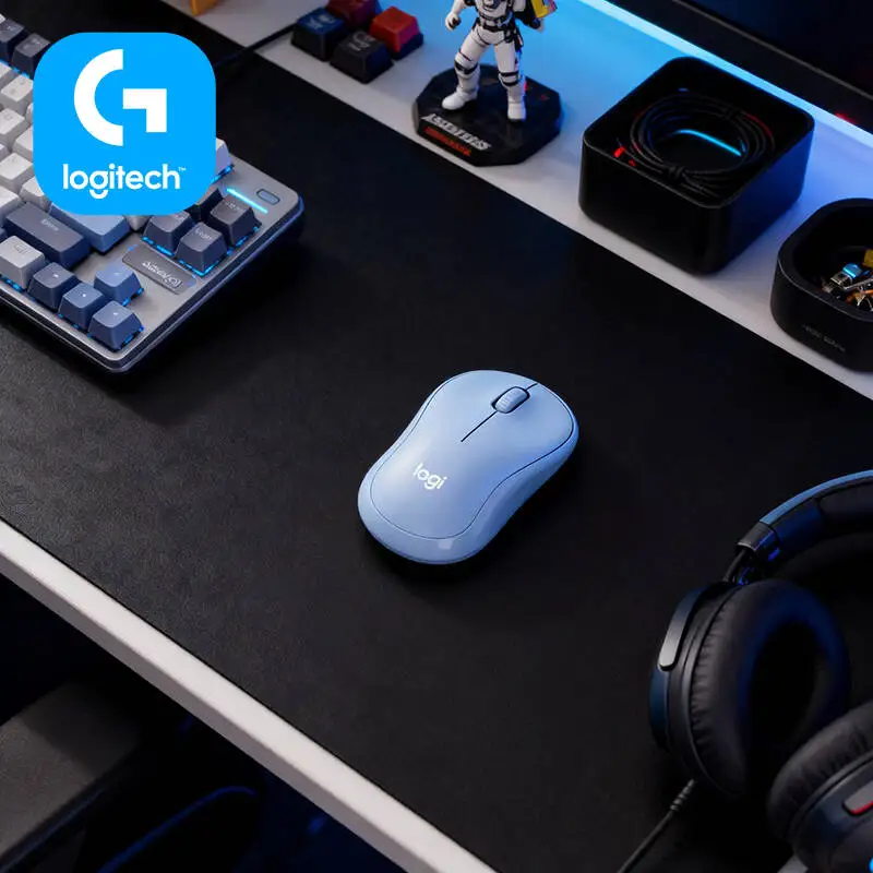 Logitech M221 Silent Wireless Mouse - 10m Wireless Reach Noise Block Tech Long Battery Great for Office Home Library Work Hours