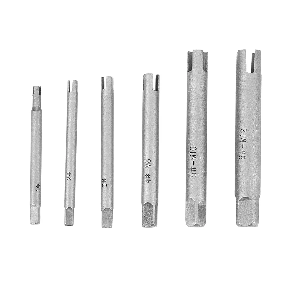 M4-M12 Steel Tap Extractor Set Broken Head Screw Remover Stripped Tap Extractor Drill Bit