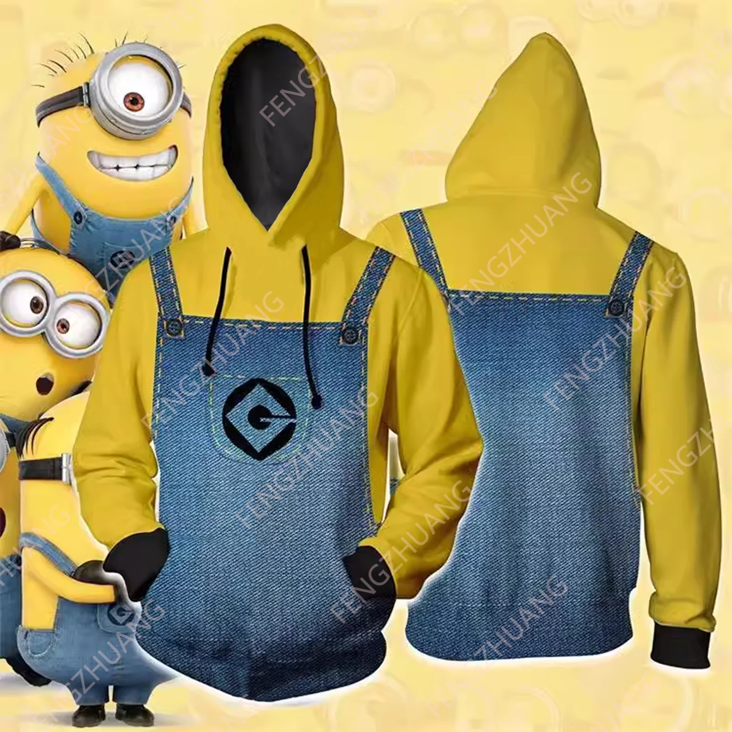 Minions 3D Hoodie Animation Cosplay Hoodie New Fashion Sweatshirt For Men And Women Loose Casual Pullover Sportwear