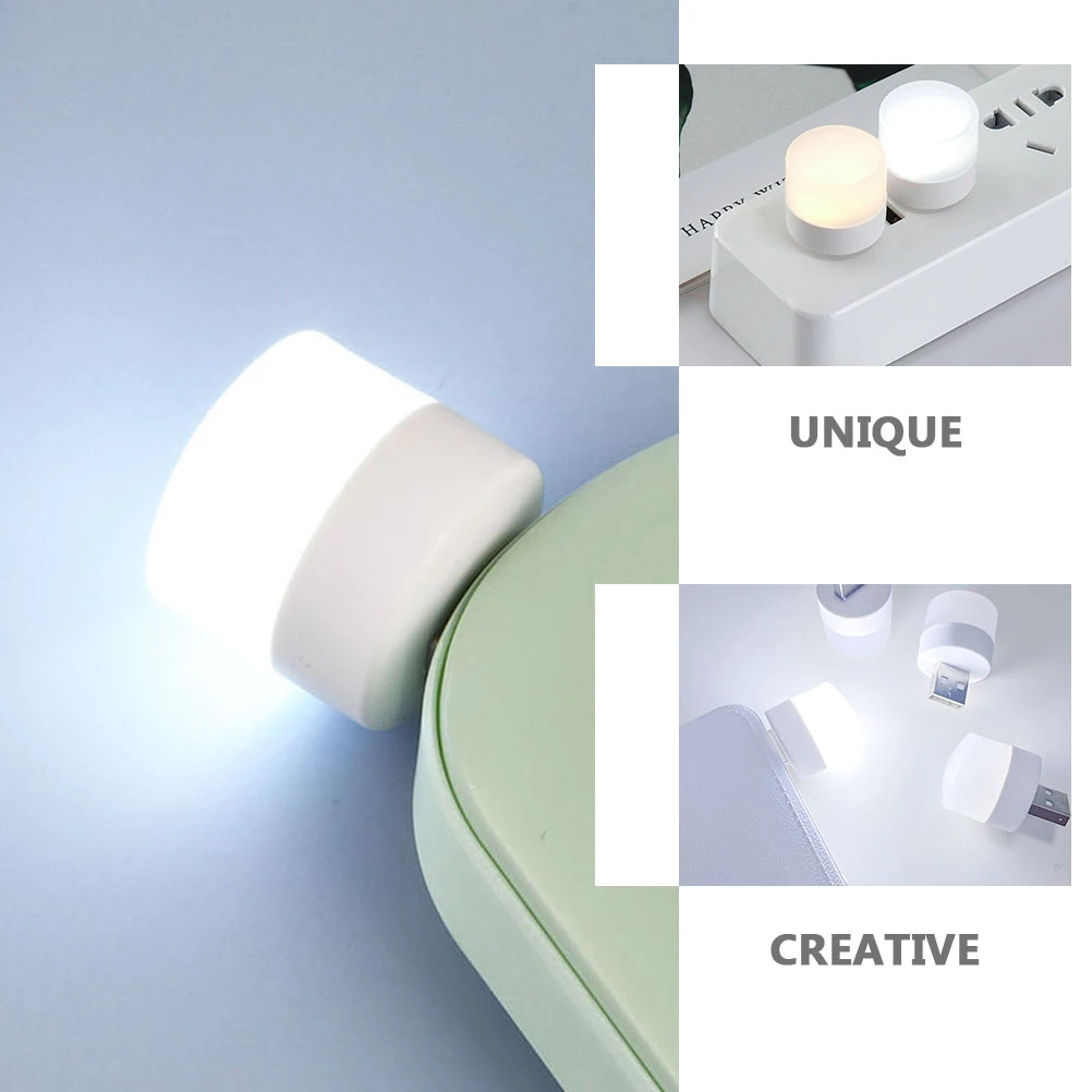 18 Pcs USB Night Light PVC Low Power Consumption Car Interior Atmosphere Lamp Mini Ambient USB