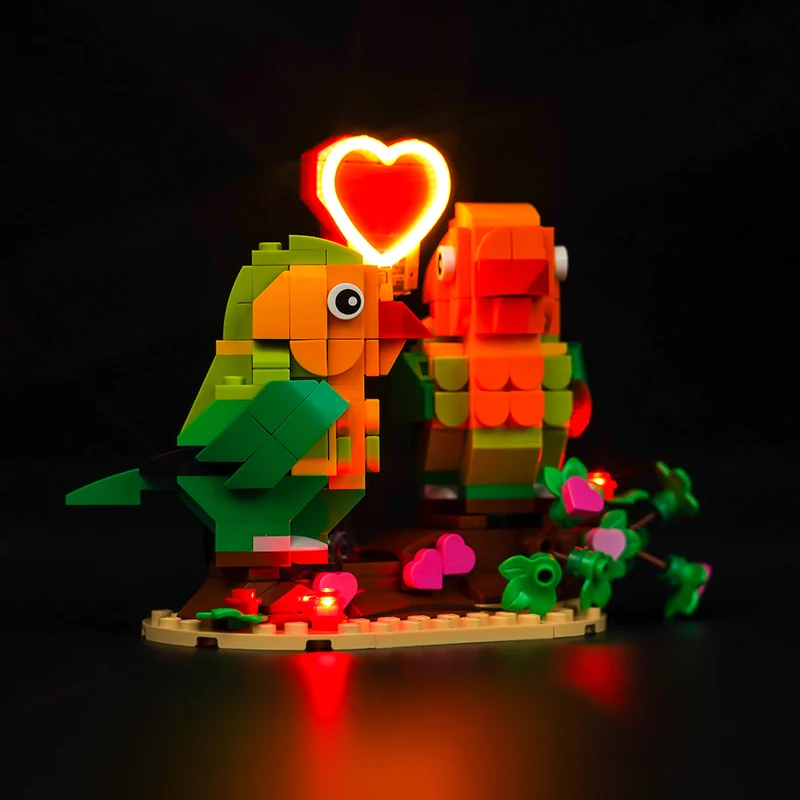 The Vonado LED 40522 set is suitable for Valentine Lovebirds building blocks (including lighting accessories only)