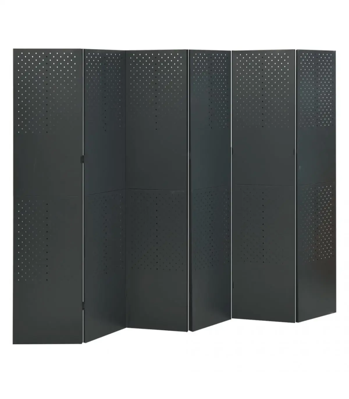 240x180 cm anthracite steel splitter 6 panels bib room dividers