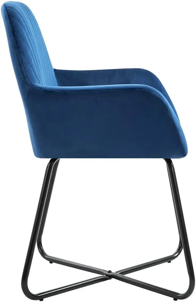 Cadeiras de jantar com cadeira estofada, cadeira de recepção moderna do meio século, poltrona do acento, 6 PCs