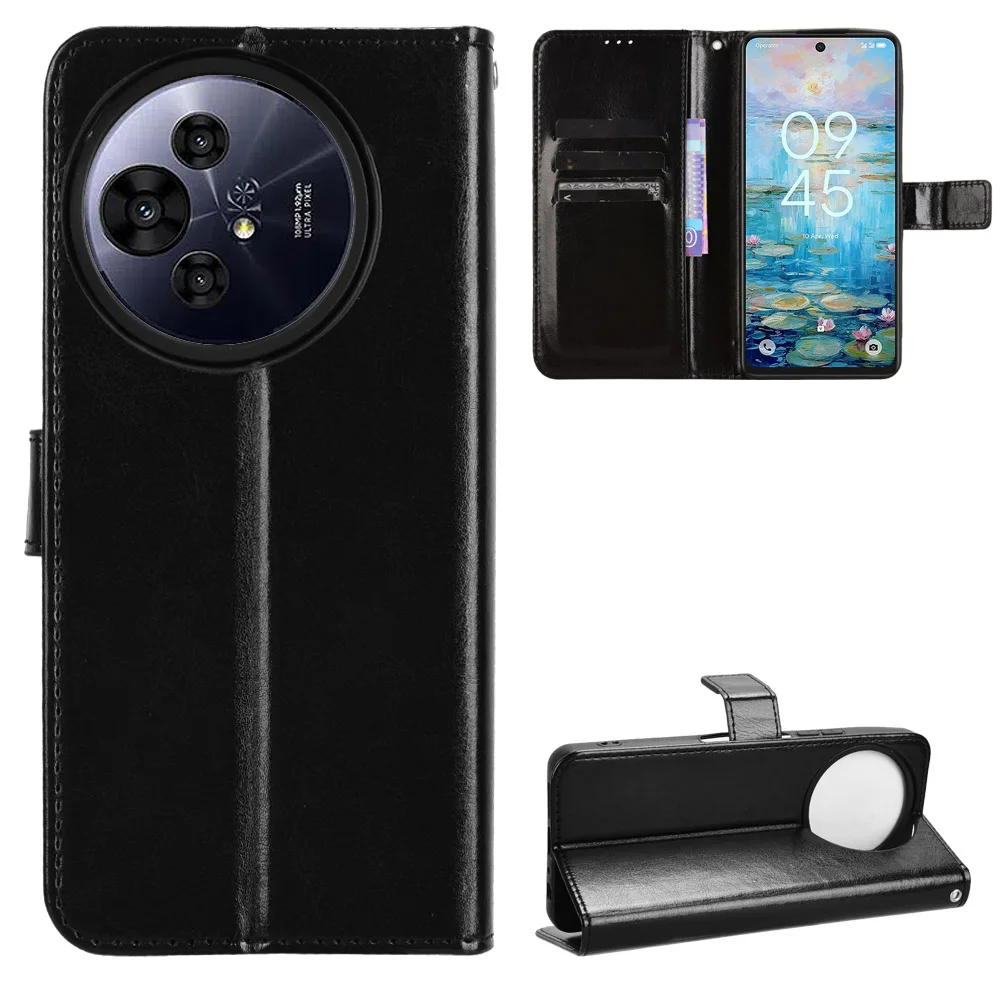 حافظة محفظة جلدية قابلة للطي لـ TCL ، حامل بطاقة ، غطاء مغناطيسي ، وظيفة حامل ، فاخر ، TCL 50 و 50Pro