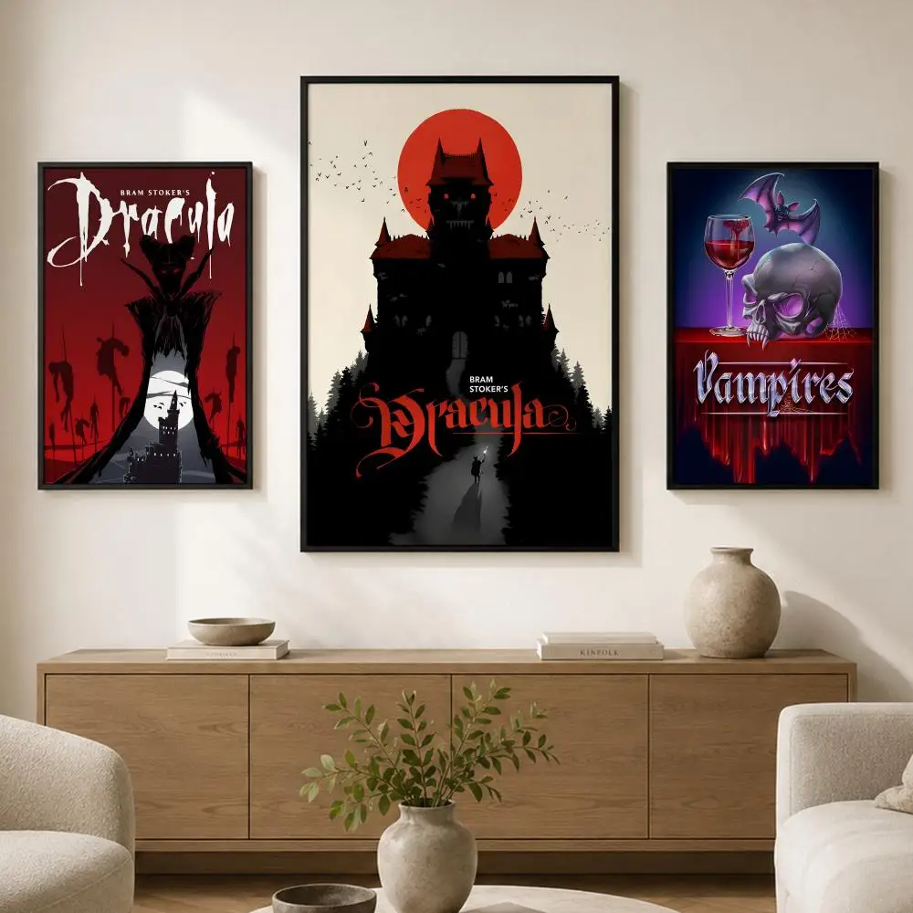 Character V-Vampire Hand Poster Waterproof PVC Wall Poster, Peel-and-Stick HD Art for Living Room, Bedroom and Shop