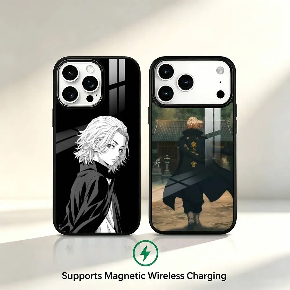 Tokyo Revengers Mikey Phone Case For iPhone17,16,15,14,13,12,11 Plus,Pro Supports Magnetic Wireless Charging