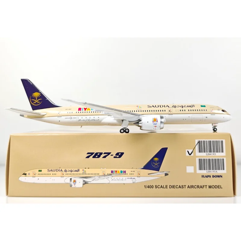 JC أجنحة دييكاست 1/400 مقياس الخطوط الجوية العربية السعودية B787-9 HZ-ARC سبيكة نموذج طائرة تحصيل لعبة زخرفة الزخرفية #2