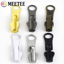 10/20Pc 3# 5# 8# Double-sided Zipper Slider for Resin Metal Nylon Zippers Garment Decor Zip Pull Head DIY Bag Sewing Accessories