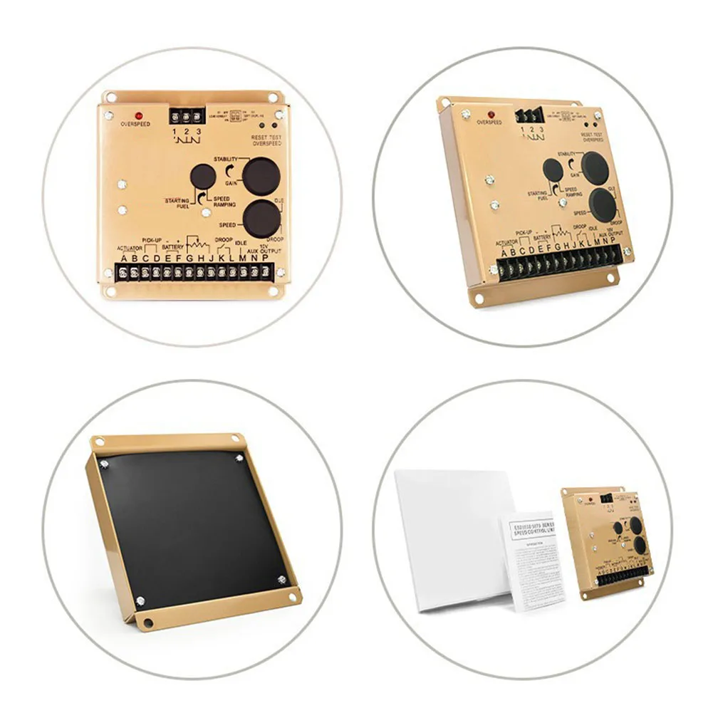 ESD5570E For Diesel Generator Governor with Metal Housing and Terminal Labels for Actuator Sensor and Battery Connections