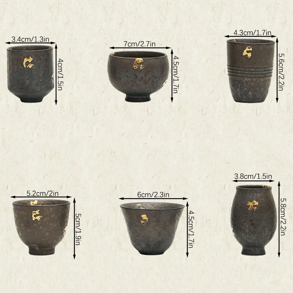 طقم شاي صيني عتيق بنمط عتيق فنجان شاي كونغفو ملحقات المطبخ لحفلة الشاي