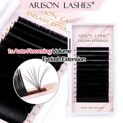 ARISON 8-18mm M/L/C/D Easy Fanning Eyelashes Extension Bloom Flare Eye Lash Russian Eyelash Extensions Volume Cilia Silk Lash