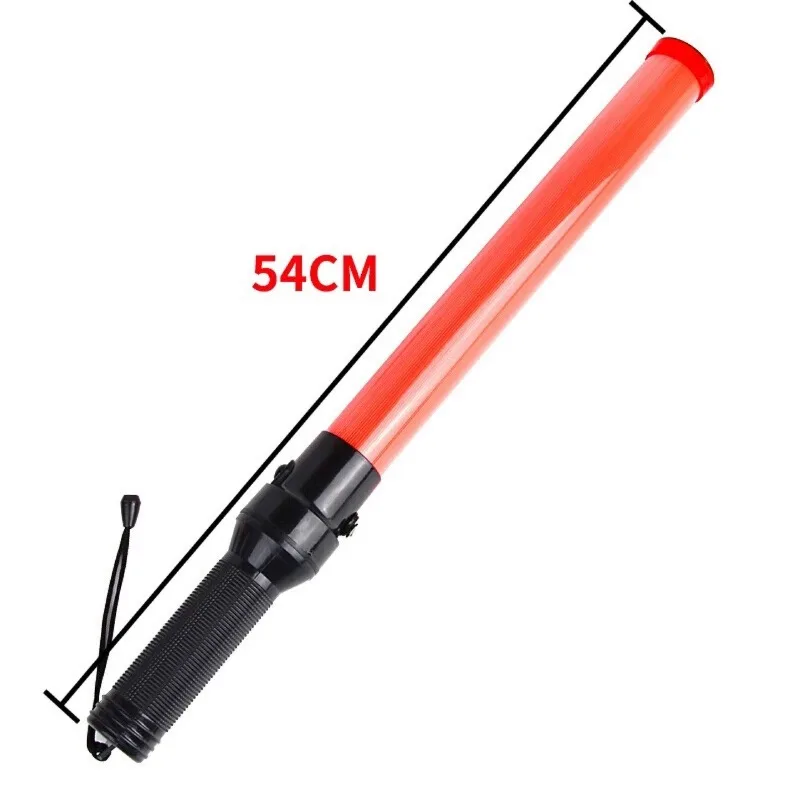 54cm LED Traffic Safety Warning Stick, Outdoor Road Signal Glow Baton for Traffic Control Emergency Command Work