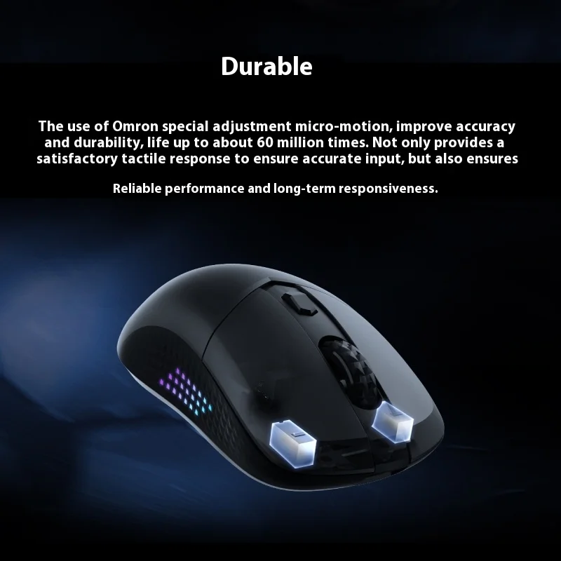 MSI VERSA 300 ELITE Gaming Mouse Esport PAW3395 Sensor 1K Polling Rate Customized Microswitch Low Latency RGB Bar Wireless Mouse