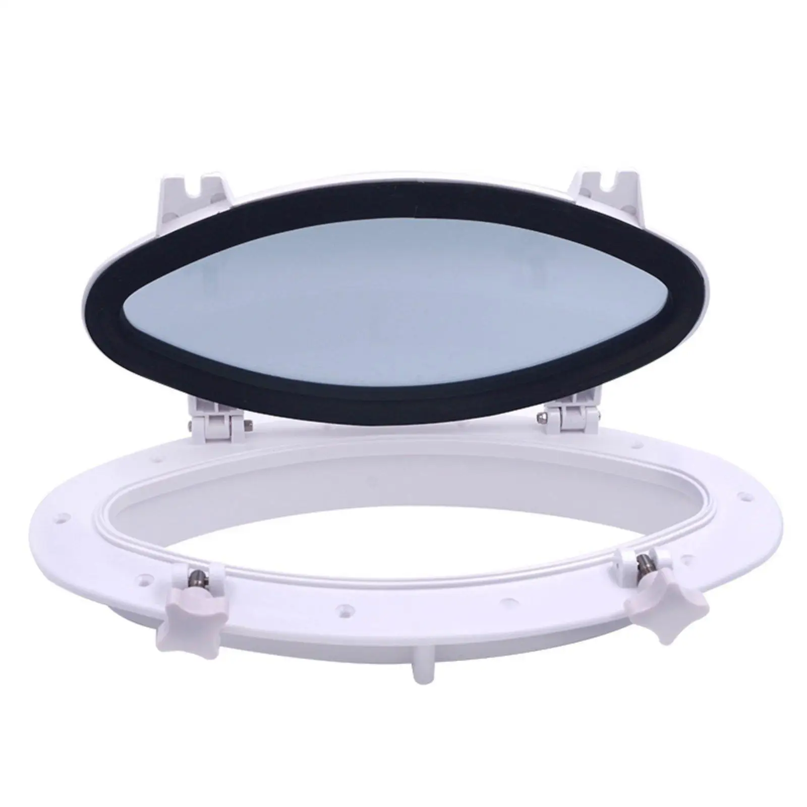 Marine Porthole Window Watertight Rectangular Boat Hatch for Yacht Cabin RV with Clear Visibility