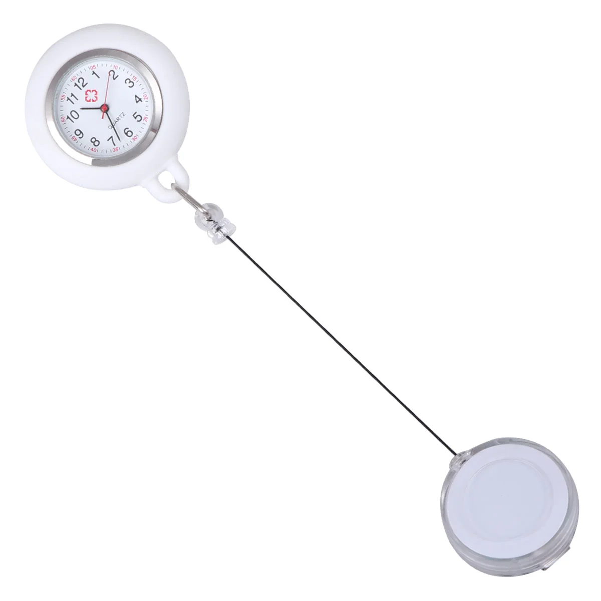 Pocket Watch Digital Badge Reel Clip-on for Student Men's Watches Hanging Nurse Table