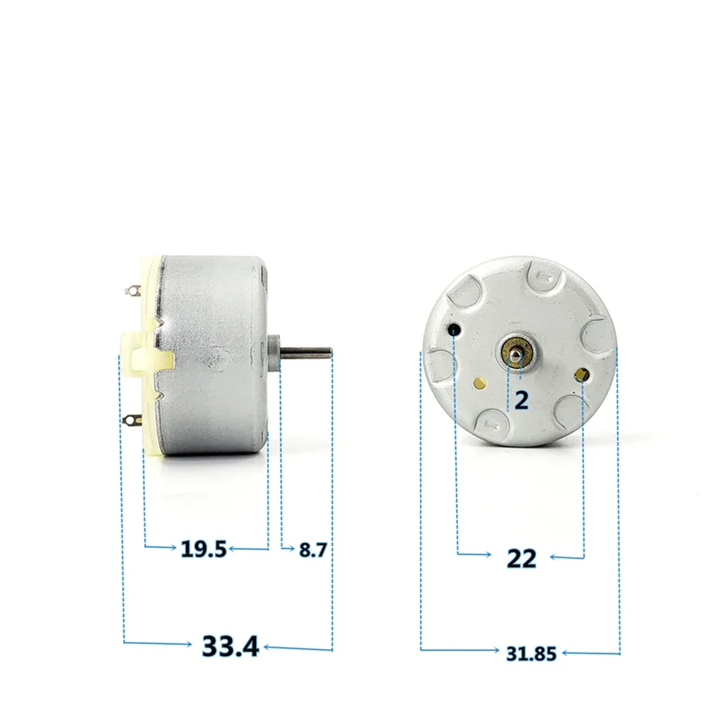 Mabuchi 500 Motor DC 3V 5V 9V 12V 3700RPM Precious Metal Brush RF-500TB-14415 Engine for Automatic Aroma Sprayer