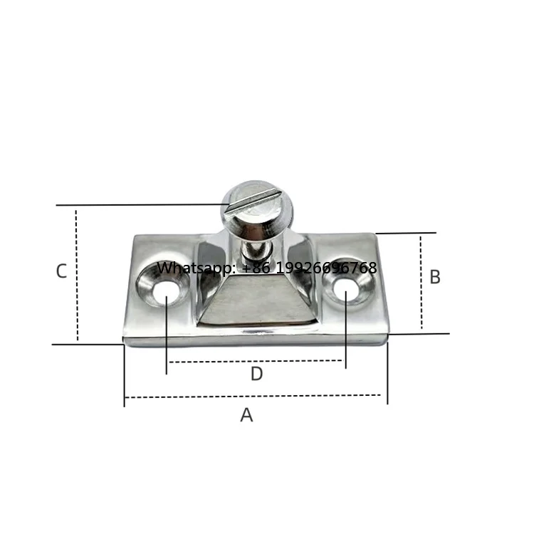 

China Factory Direct Sale 316 Stainless Steel Boat Bimini Top Hinge Swivel with 49mm Length manufacturer